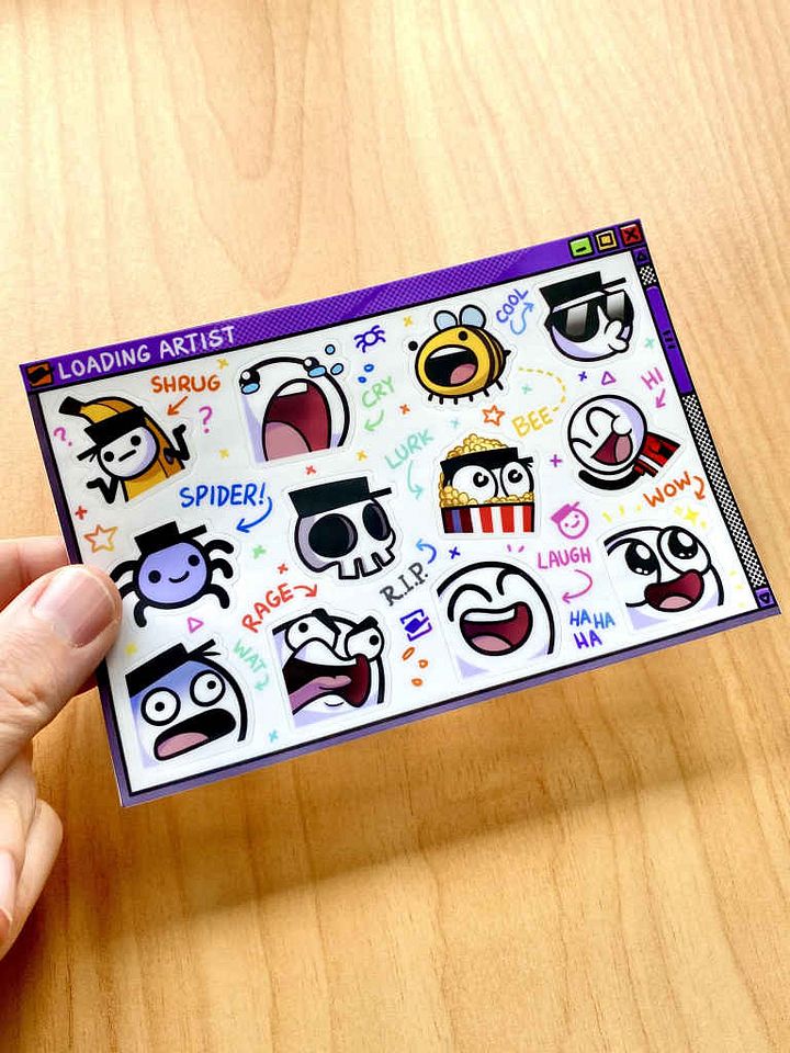 loadEmotes Sticker Sheet product image (1)