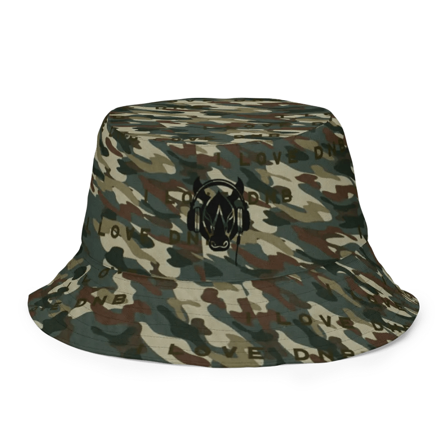 I LOVE DNB Camo Reversible Bucket Hat product image (2)