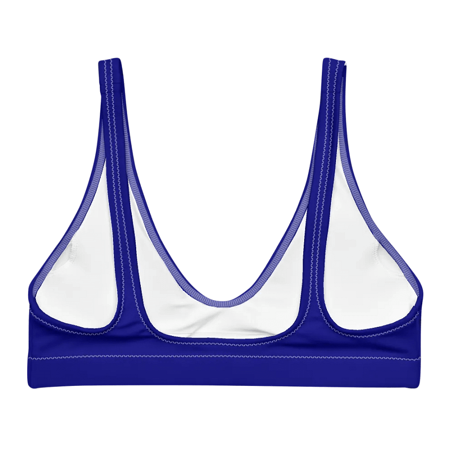 Plain Color Navy Blue Padded Bikini Top product image (6)