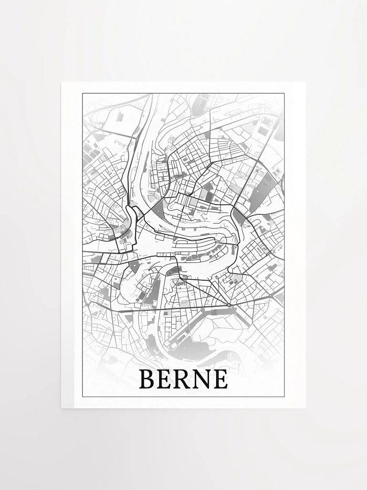 Berne, Suisse, city map print product image (1)