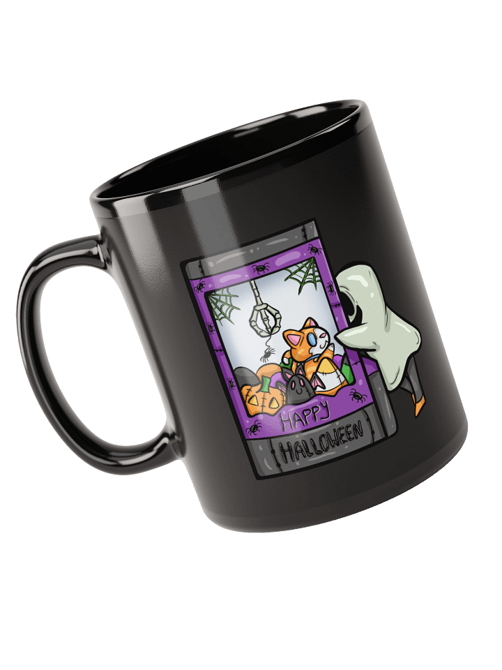 Arcade Warrior Haunted Claw Machine Black Mug Halloween 2025 product image (1)