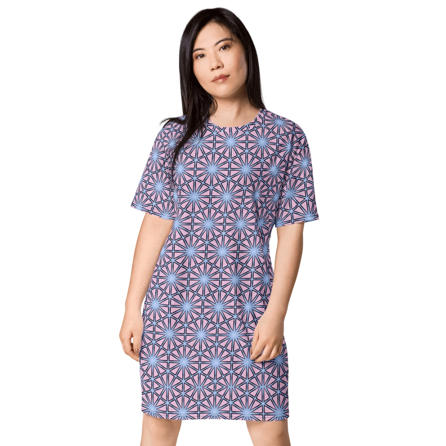 Abstract Cool Geometric T Shirt Dress product image (3)