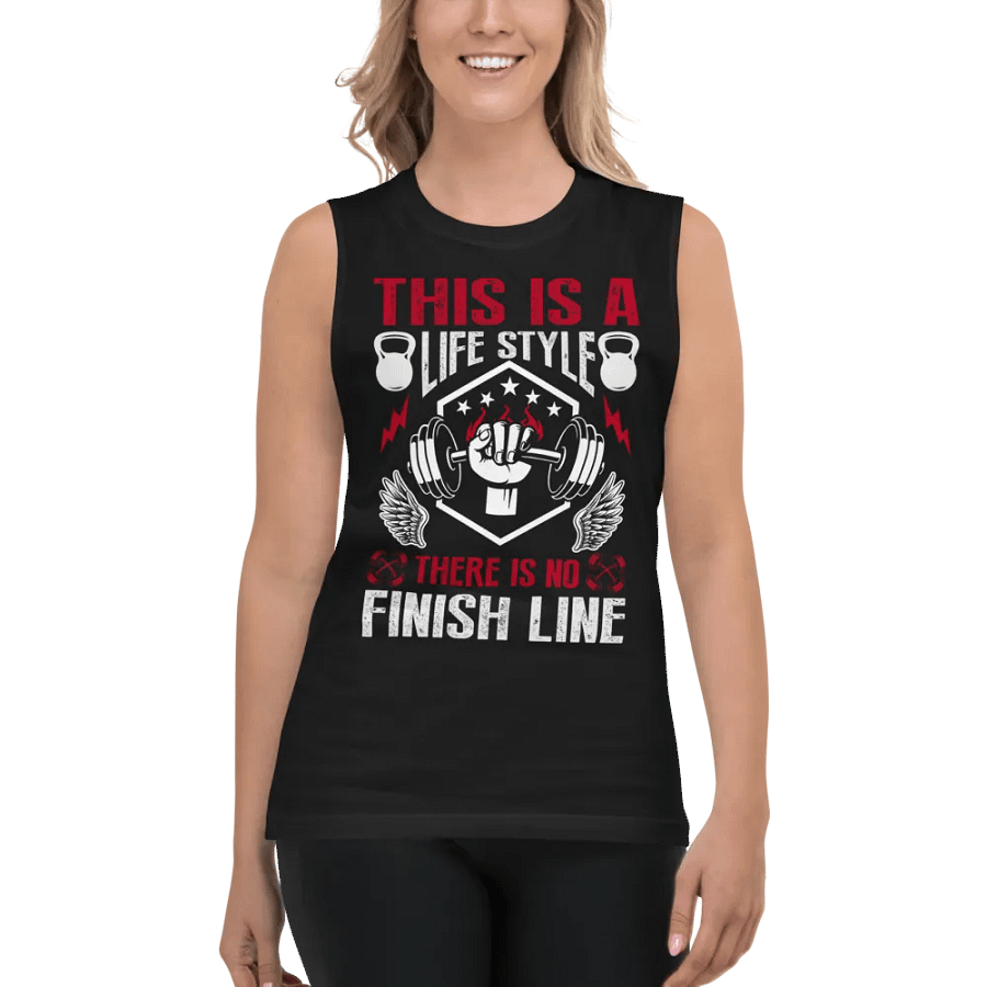 This Is A LifeStyle, There Is No Finish Line Muscle Shirt product image (5)