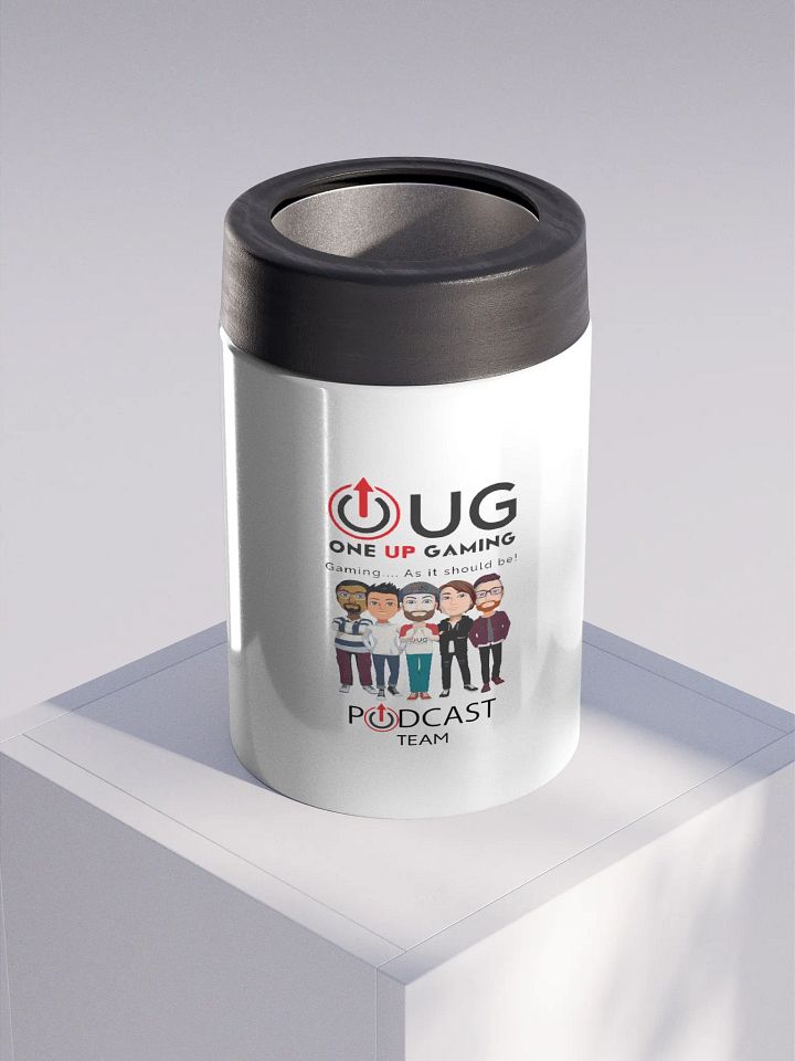 OUG Podcast Team Logo Stainless Steel Koozie product image (1)