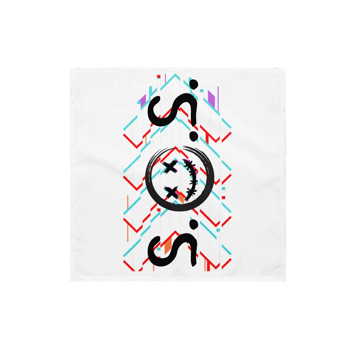 Fast Forward Glitched Bandana product image (1)