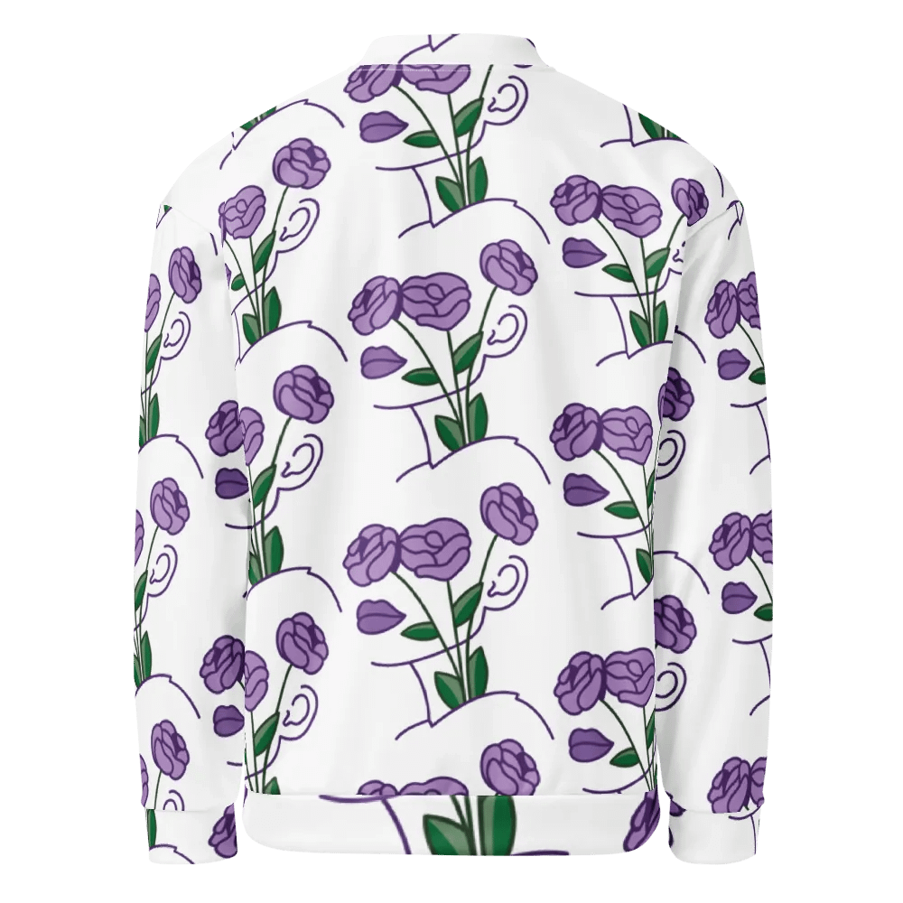 Purple Petals Bomber Jacket product image (8)