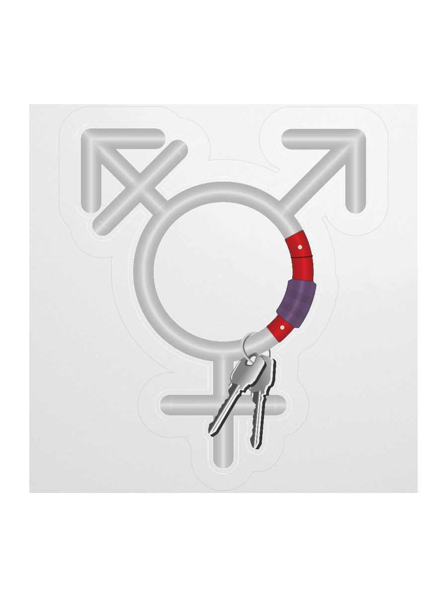 Transgender Symbol Carabiner Sticker product image (1)