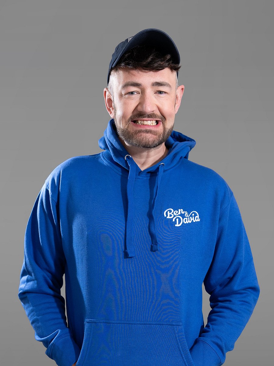 Cruise with Ben and David Logo Embroidered Unisex Hoodie - Blue product image (4)
