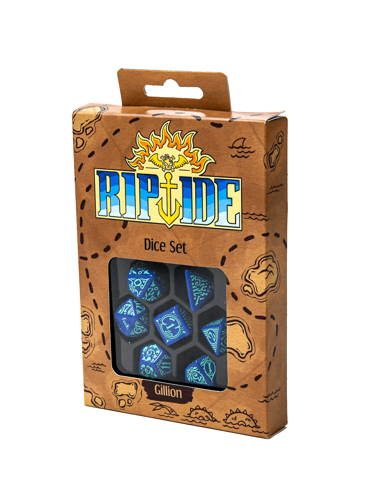 Gillion Dice Set 7pcs - Riptide Character Dice product image (1)