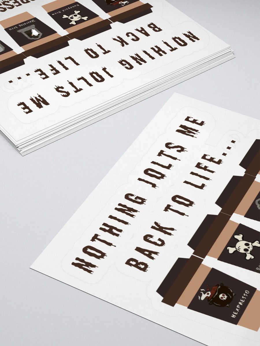 Nothing Jolts Me Back to Life Like Hexpresso House - Coffee Sticker product image (12)