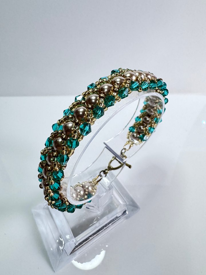 Gold Flat Spiral Bracelet product image (2)