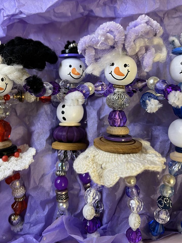 Snowtopia Lavendar Holiday Ornaments (set) product image (2)