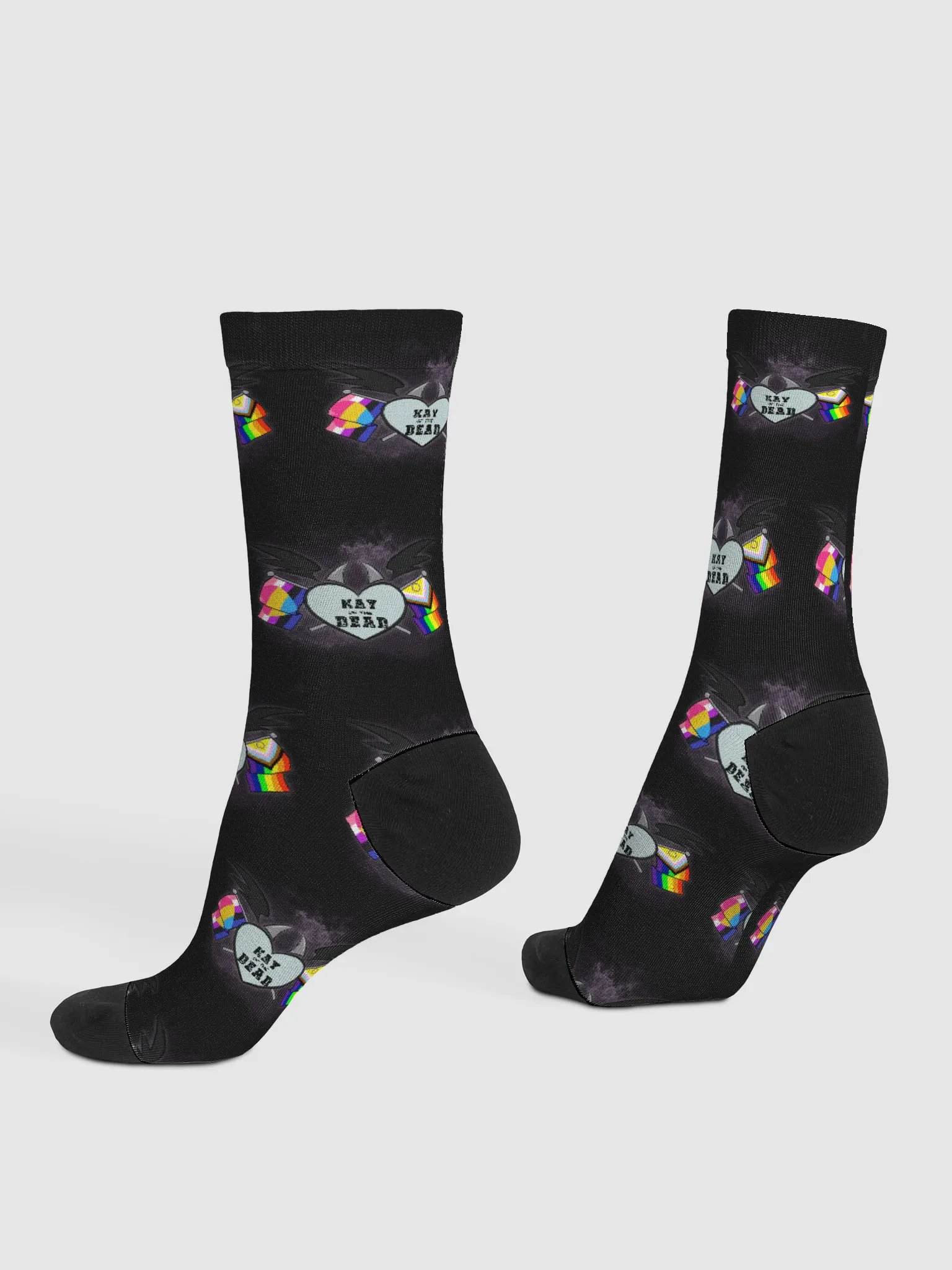 Kay_of_the_Dead Pride Logo Crew Socks product image (4)