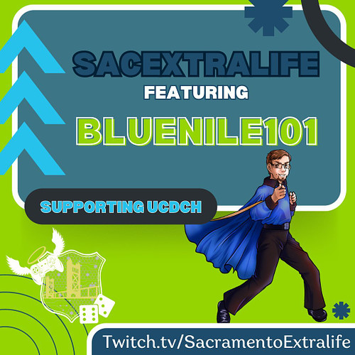 Join @BlueNile101 tonight for a chill evening of gaming! Blue will be live at 6pm (PT) to play games while raising funds and ...