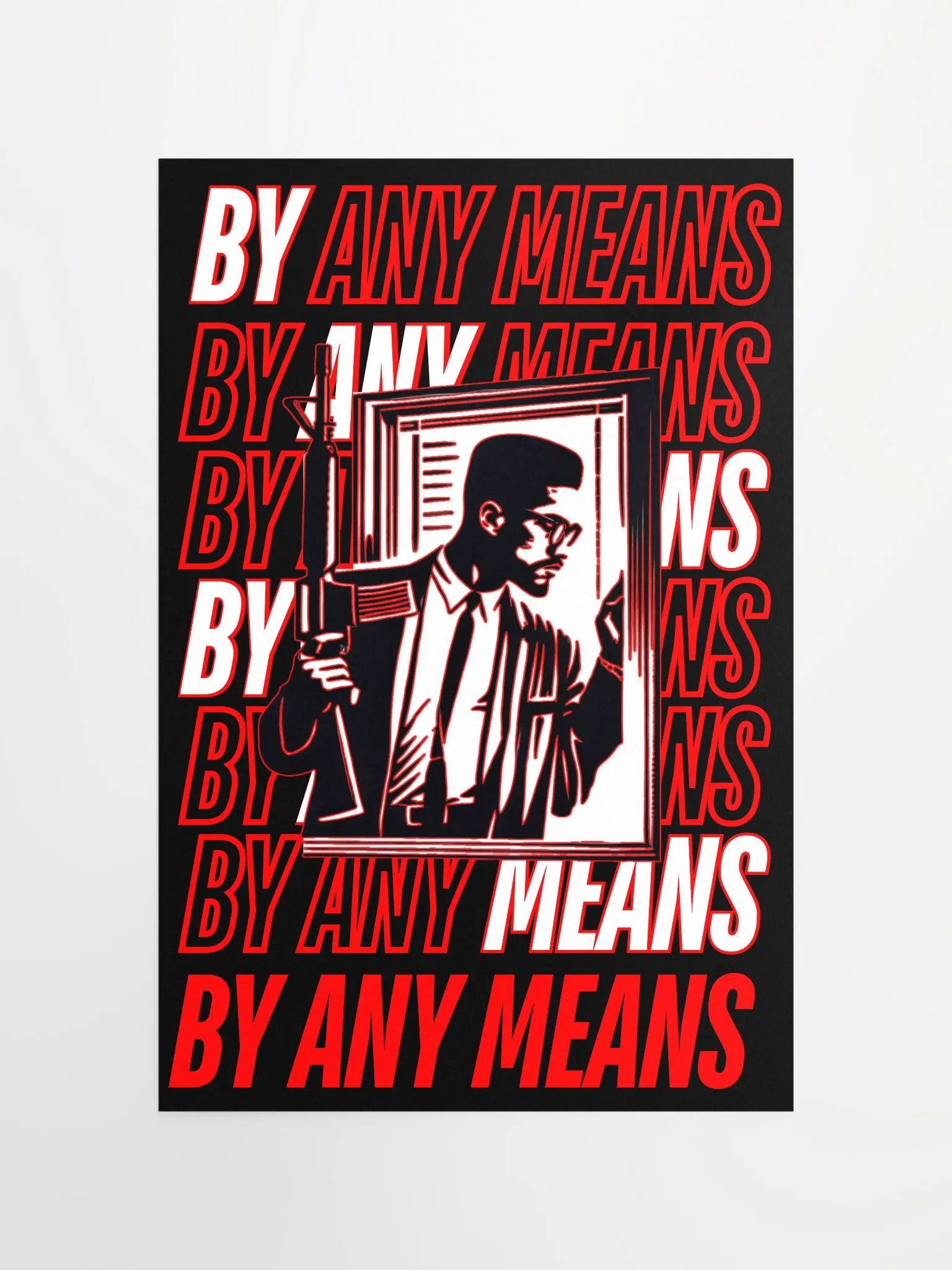 MALCOLM X BY ANY MEANS POSTER (RED) product image (11)