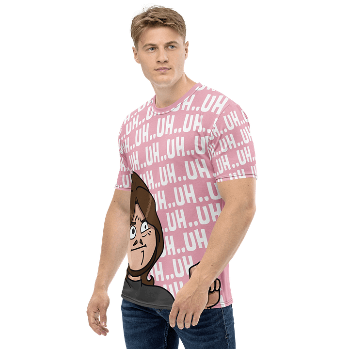 Uh..Uh..Uh All Over Print T-Shirt | Pink product image (2)