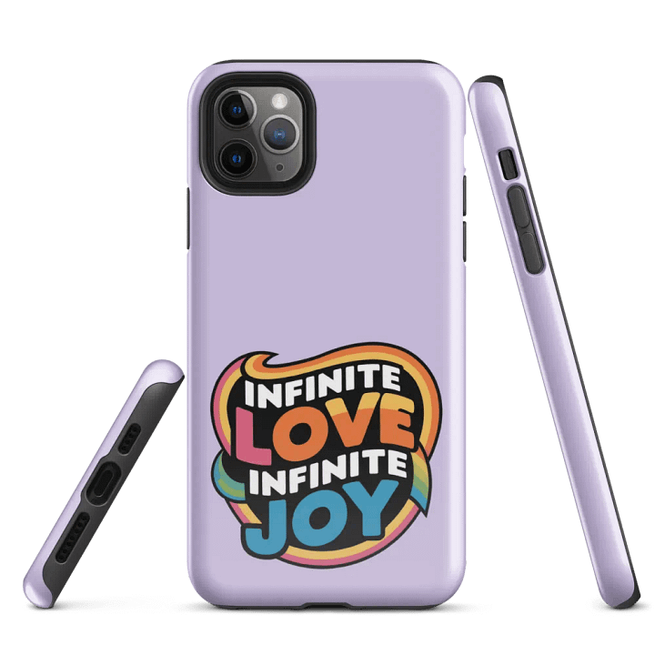 Infinite Love Infinite Joy Tough Case for Iphone (Purple) product image (1)