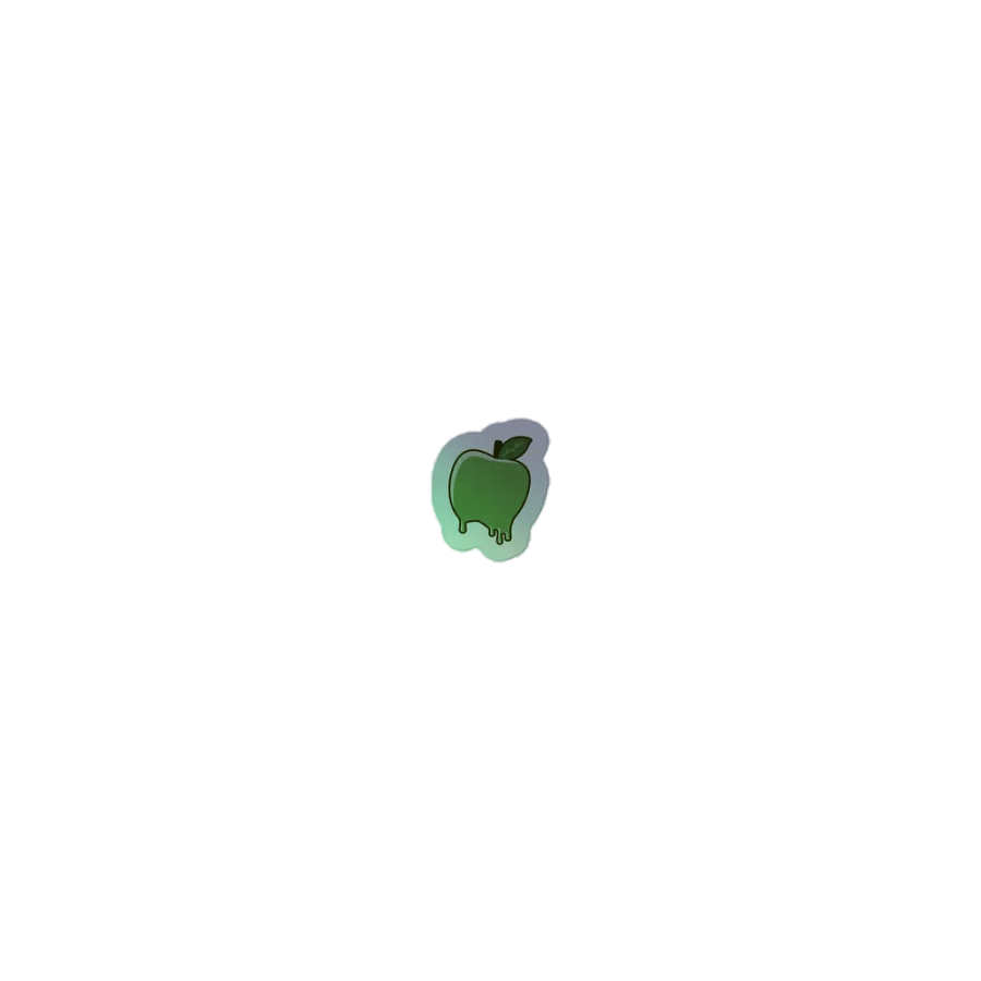 Melting Apple Holographic Sticker Sheet product image (1)