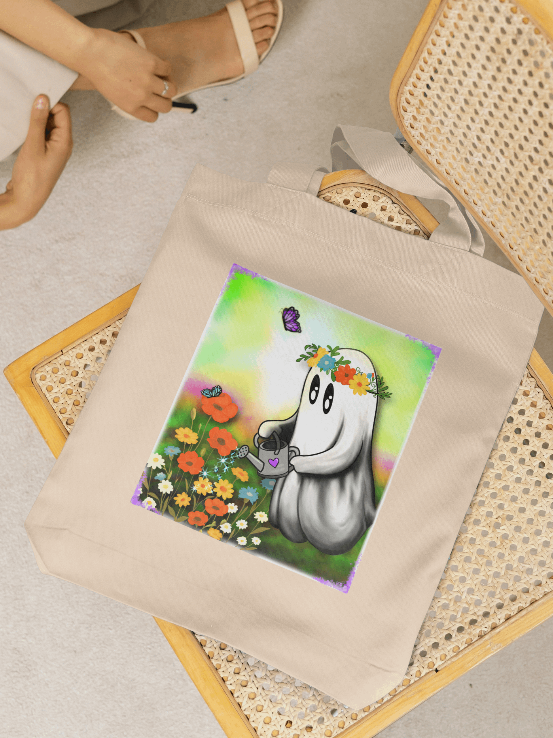 Keeper of the Forgotten - Flower Ghost Tote product image (2)