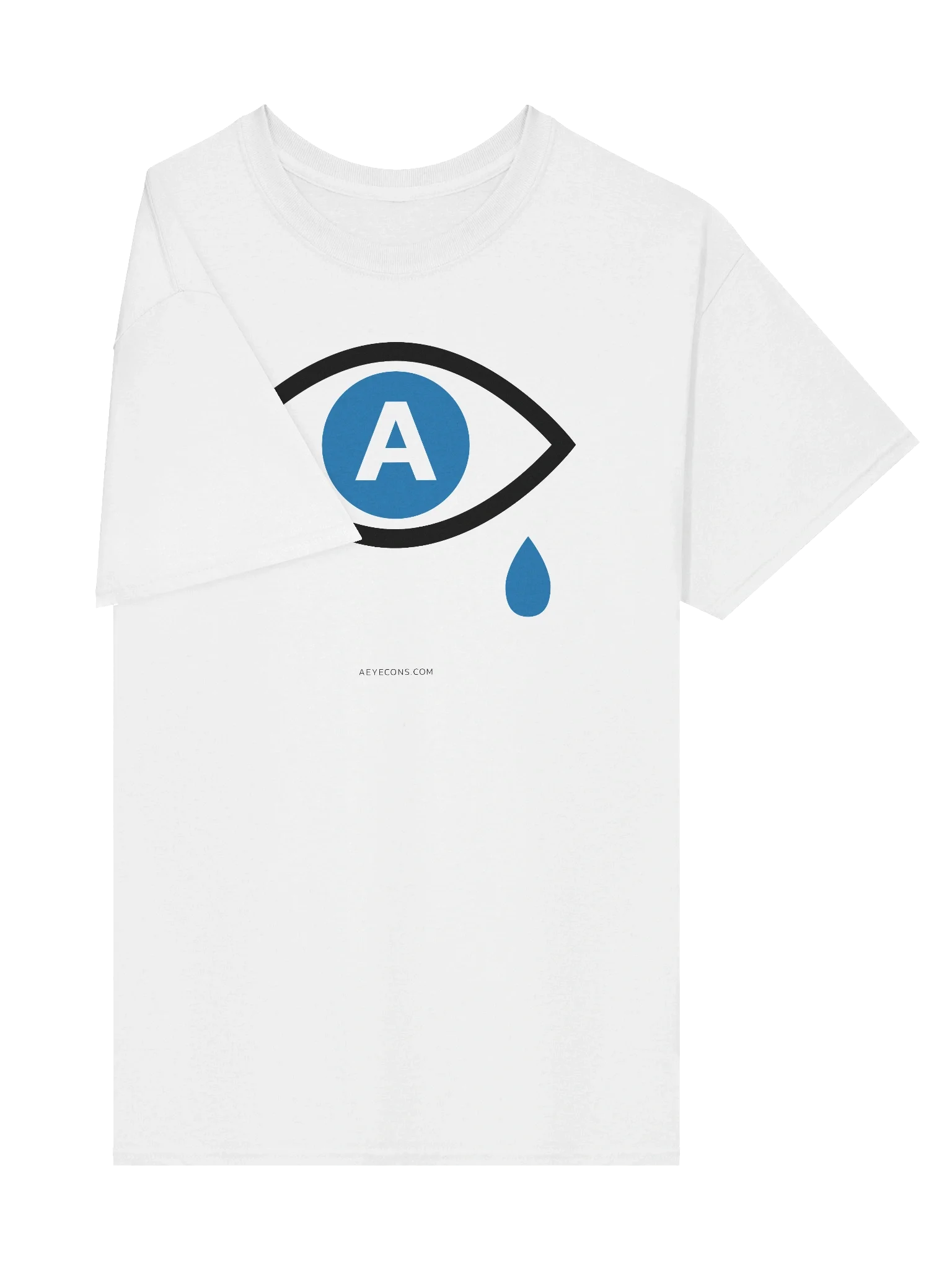 AI Cry Eye T-Shirt | Light Colors | AEYECONS™ AI Icons product image (4)