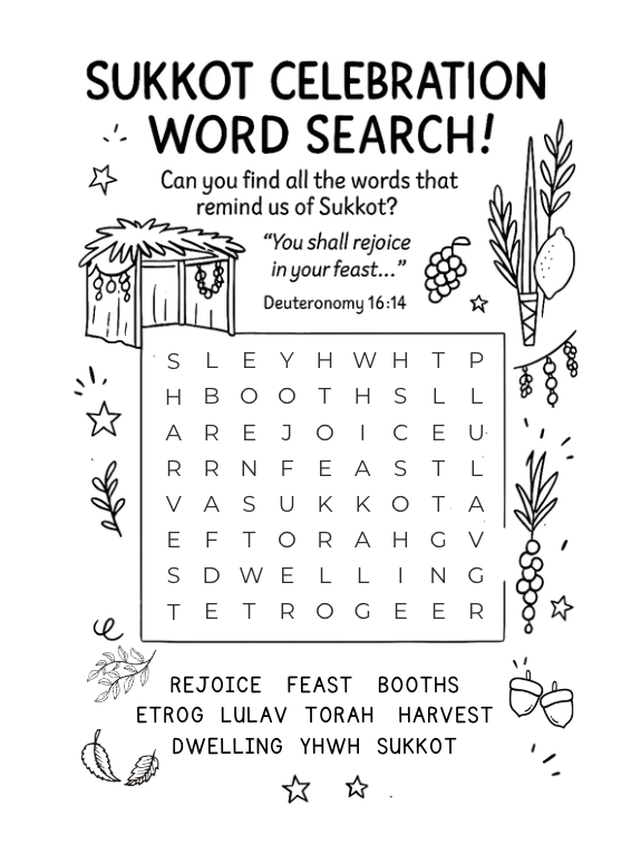 Sukkot Activity Bundle (Printable) product image (2)