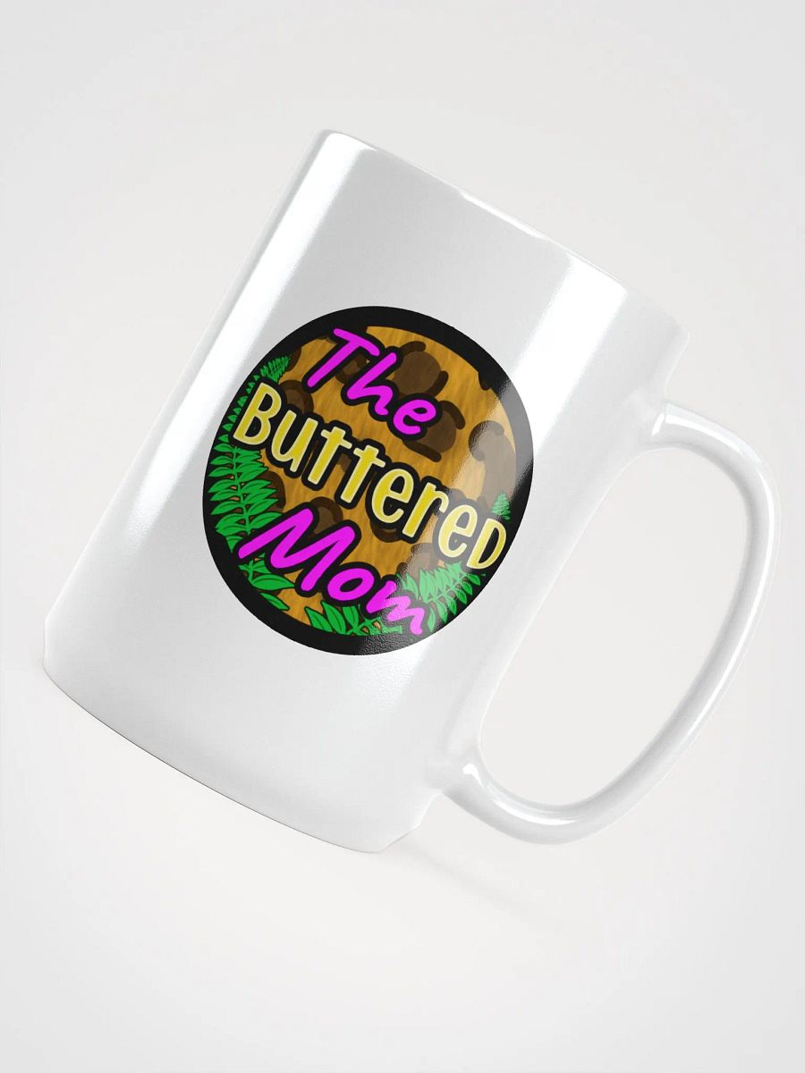 Buttered Mom Glassy Mug, White product image (4)
