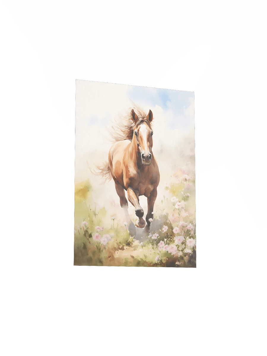 Watercolor Horse Galloping in the Fields product image (4)