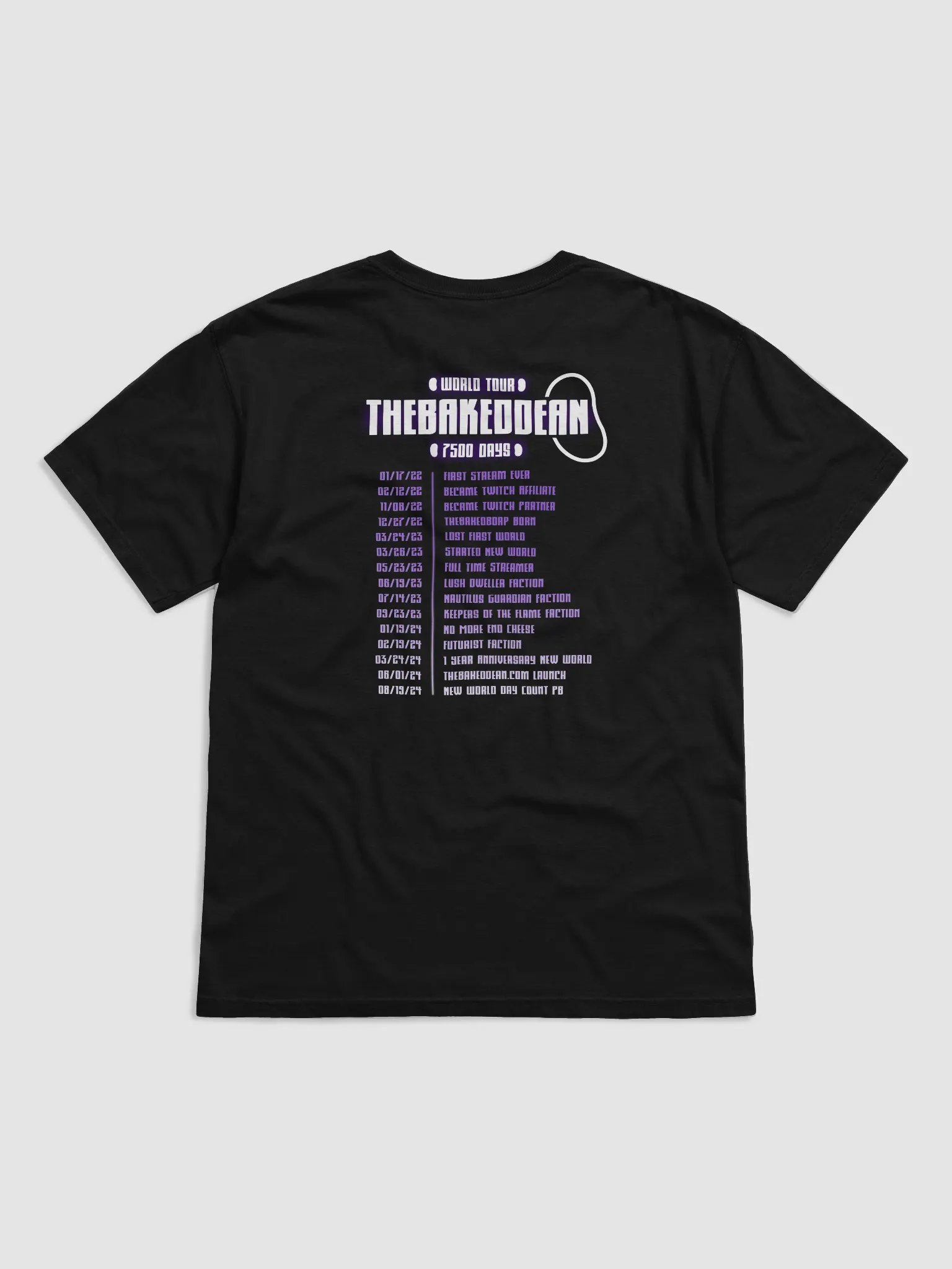 TheBakedDean World Tour Tee product image (2)