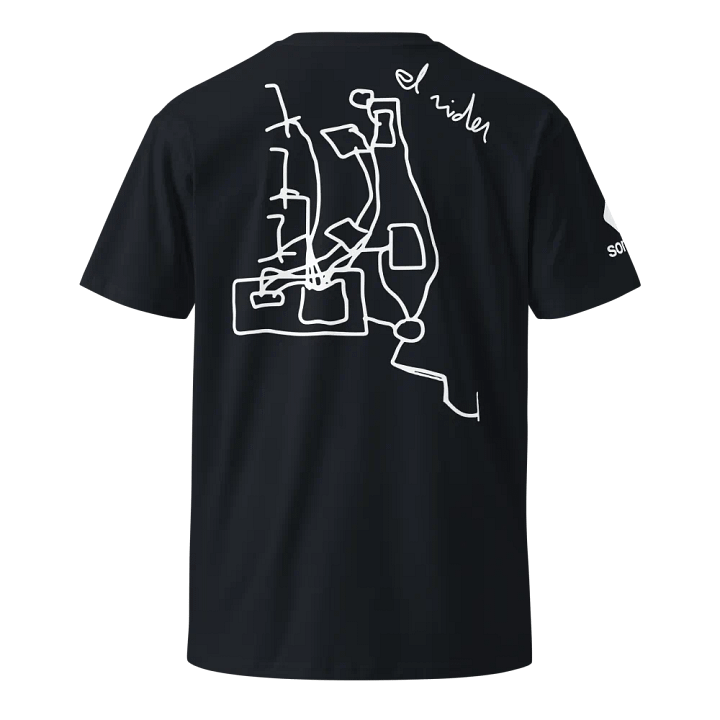 Camiseta Negra de manga corta - El rider técnico product image (1)