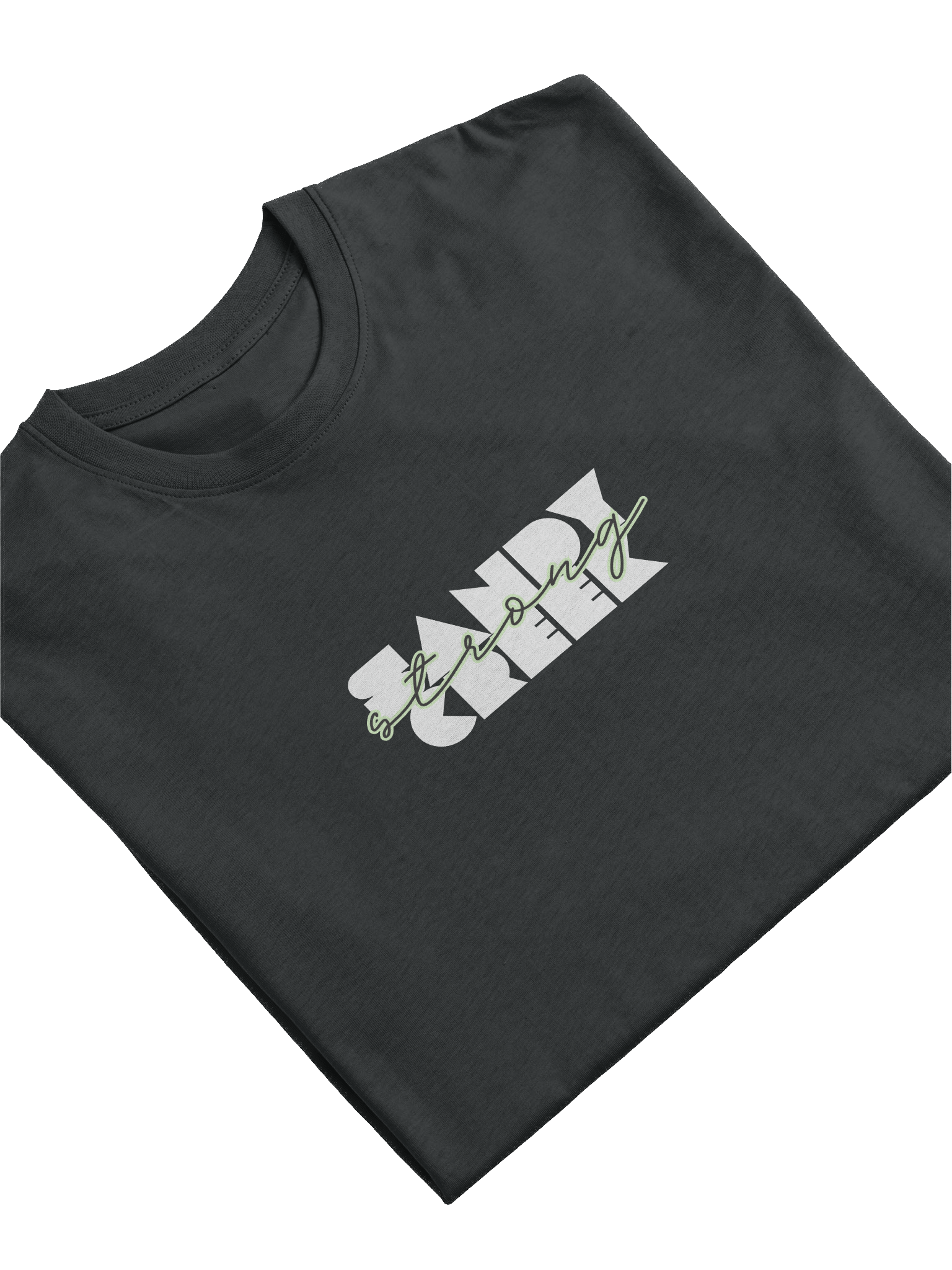 White Logo Sandy Creek Strong Script Men's Tee product image (66)