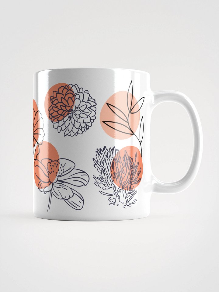 Mug Blanc - Fleurs de Bali - Cadeau Floral Stylisé product image (1)