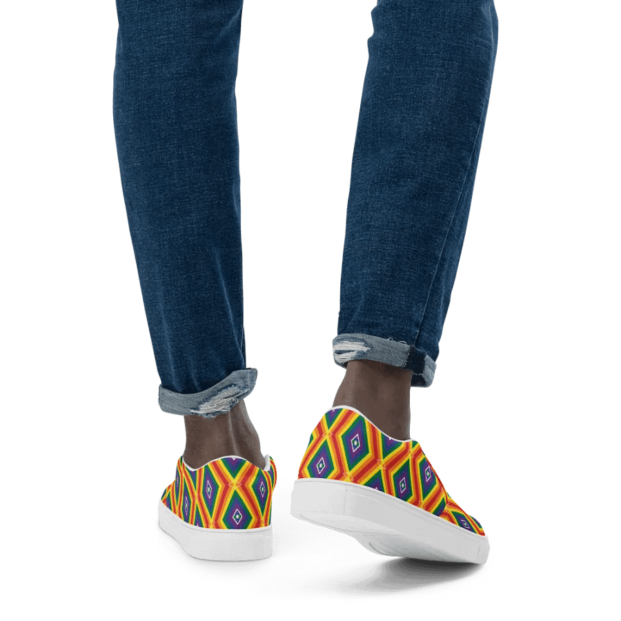 Mens Slip On Canvas - Pride Abstract product image (8)