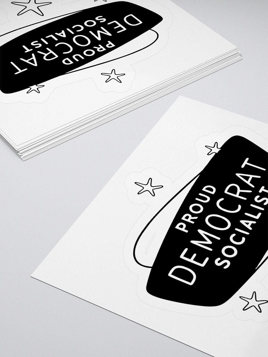 Proud Democrat Socialist Bold Identity Stickers (B) product image (12)