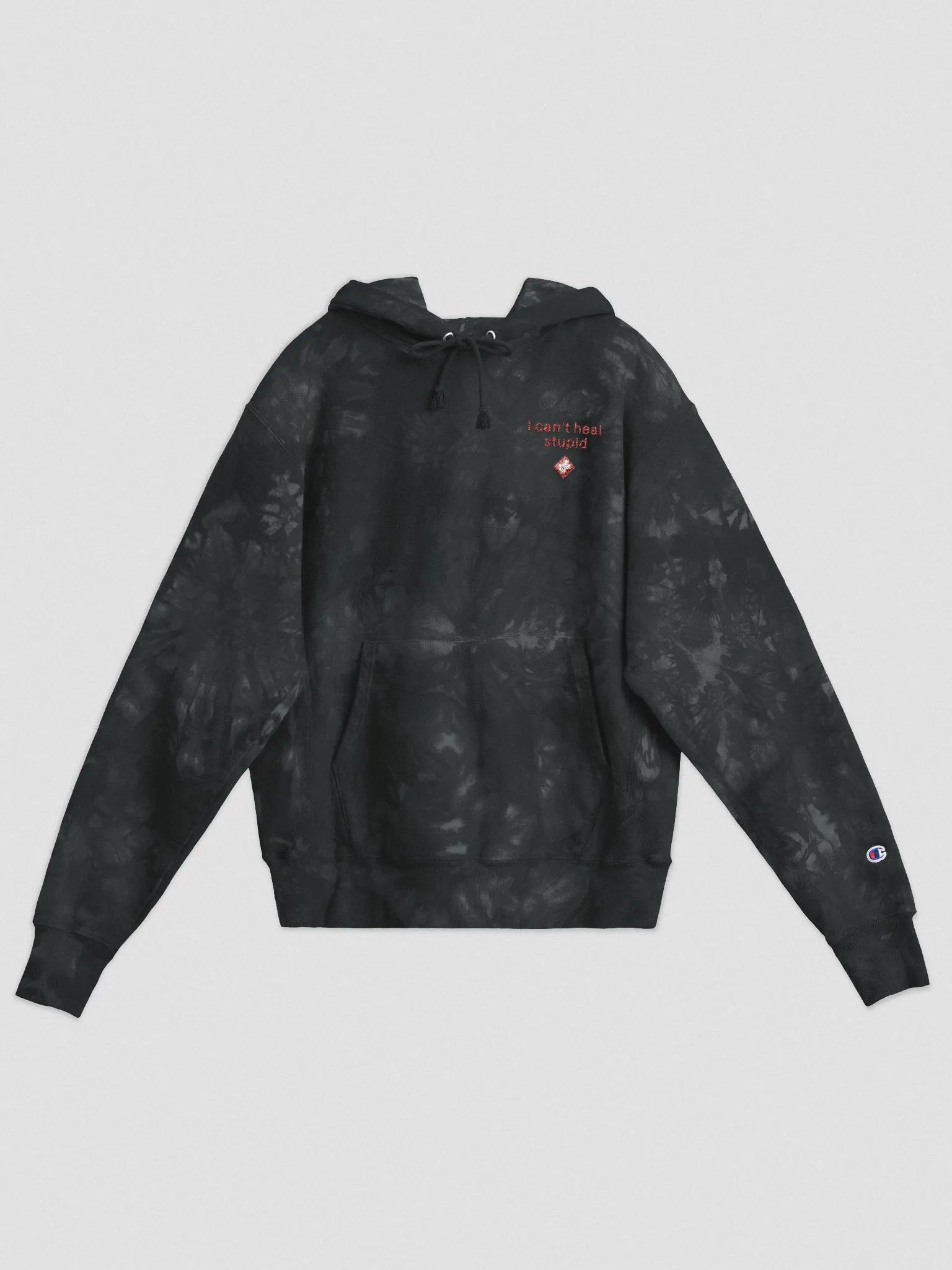 I cant heal stupid Champion hoodie product image (3)