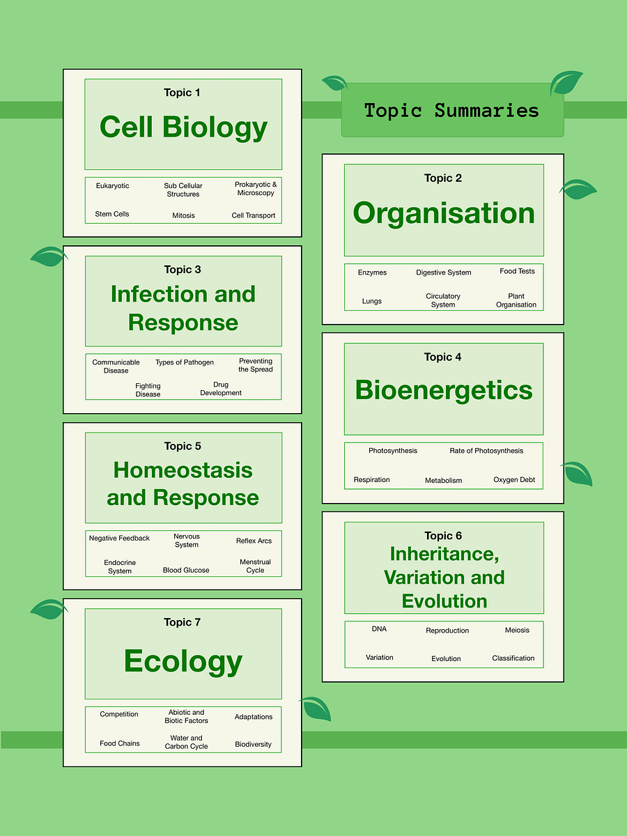 The WHOLE of AQA GCSE Biology Revision Notes (50+ Pages) | Revision Made Easy product image (4)