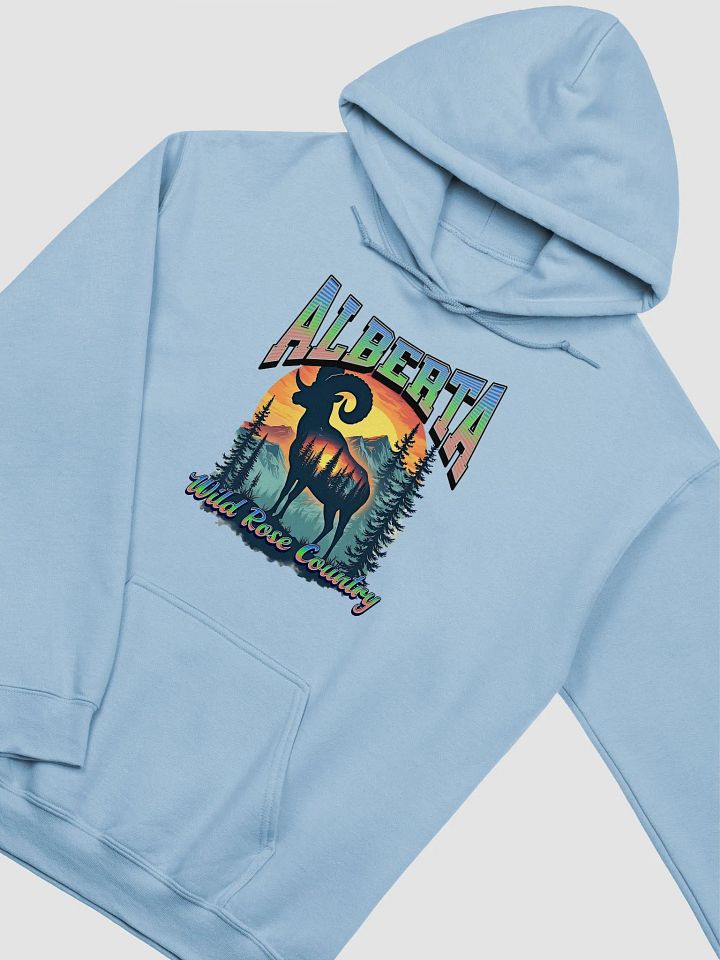 Alberta Wild Rose Country Rocky Mountain Bighorn Sheep Hoodie product image (6)