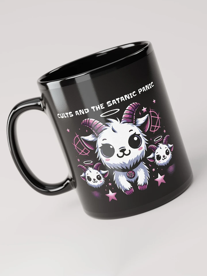 Cults and The Satanic Panic Cute Goats Mug - Black product image (1)