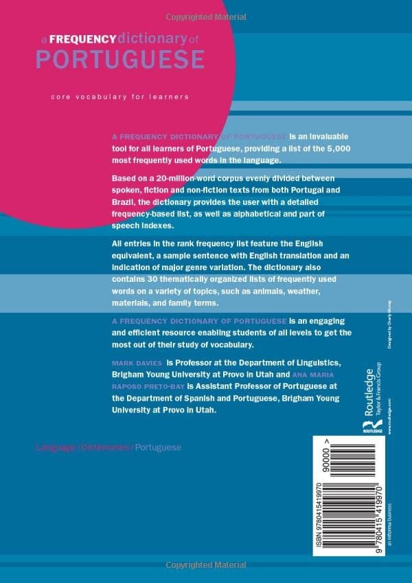 A Frequency Dictionary of Portuguese product image (2)