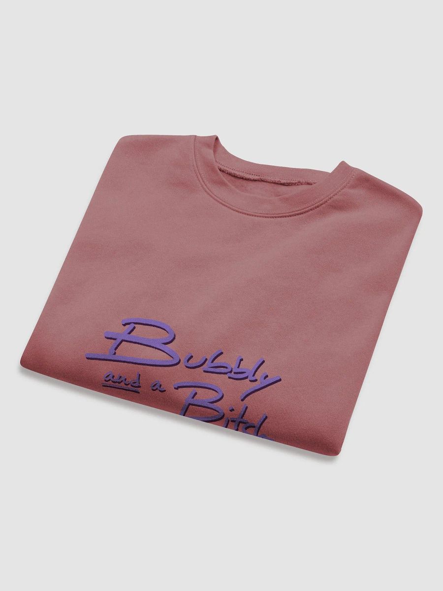 Bubbly and a B*tch (purple shadow design) women's fleece crop sweatshirt product image (24)