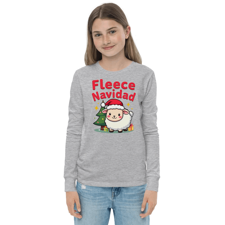 Fleece Navidad Sheep Christmas Long Sleeve T-Shirt product image (4)
