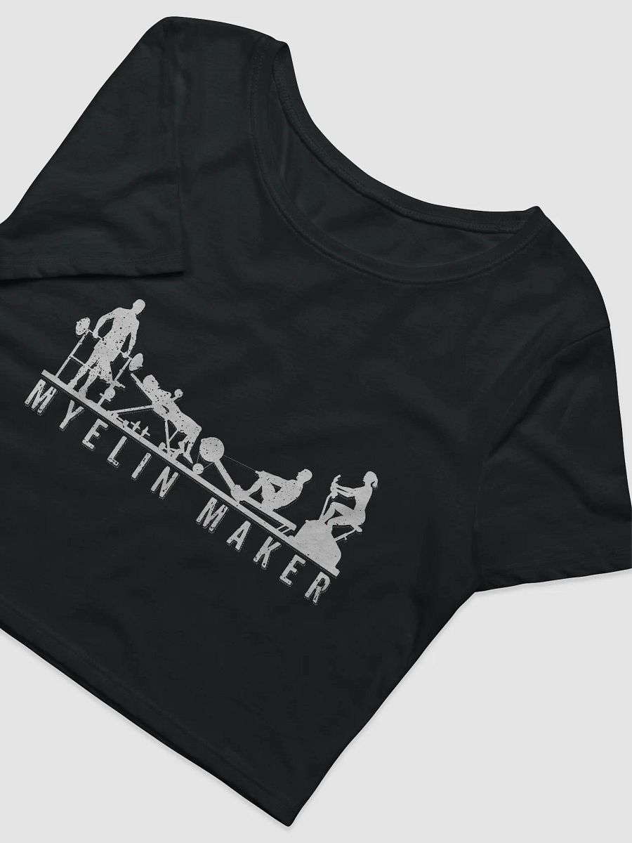 Women's Crop Tee (White Text) product image (3)