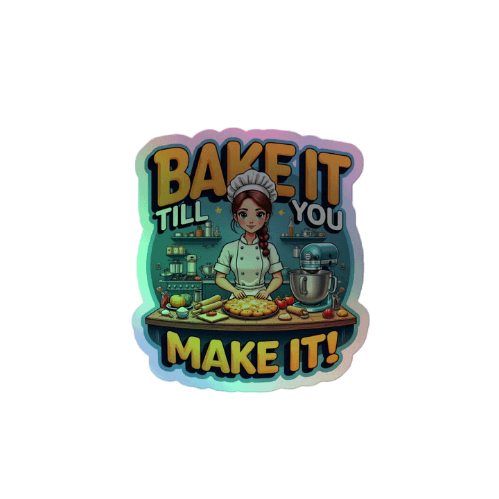 Bake It Till You Make It! Holographic Sticker Sheet product image (2)