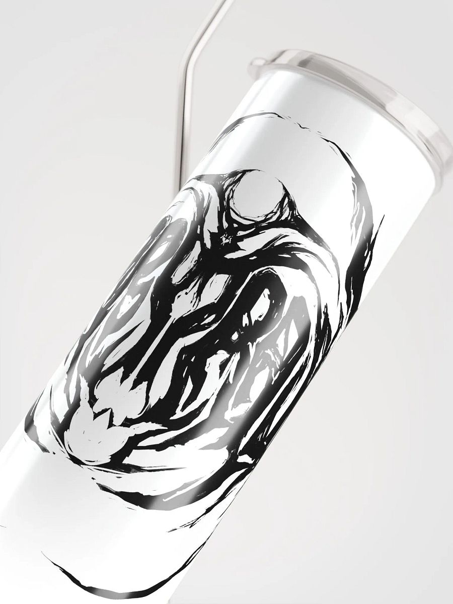 Furry Trash Metal Tumbler - black on white product image (5)