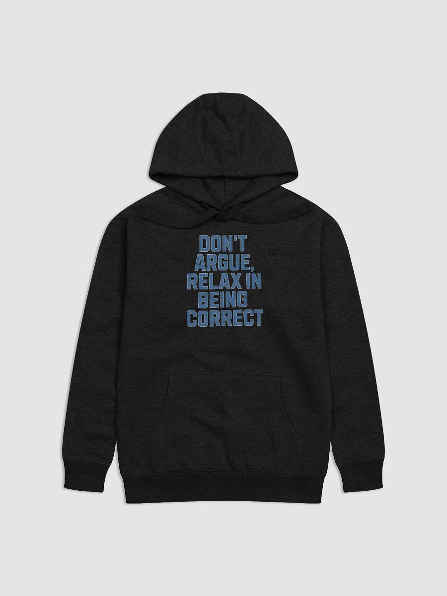 Don't Argue, Relax In Being Correct - Funny Inspirational Hoodie product image (1)