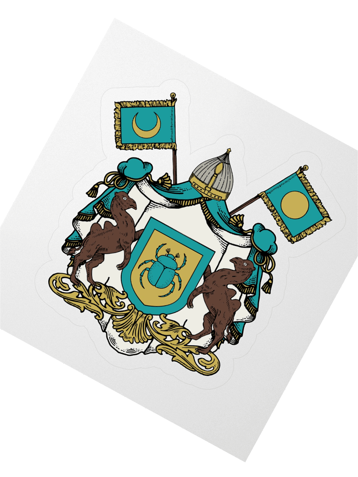 The Scarab of the Twin Skies Kiss Cut Sticker product image (2)