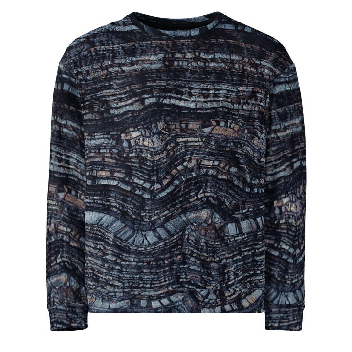 Dark Blue Stone Texture Sweatshirt product image (2)