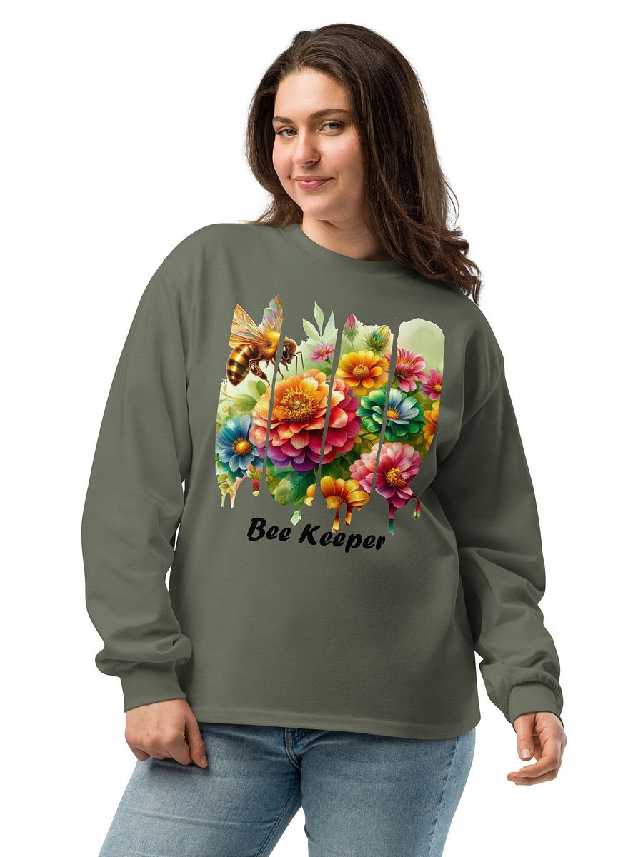Bee Keeper Long Sleeve Heavyweight Tshirt | Beekeeper T-shirt Design product image (2)