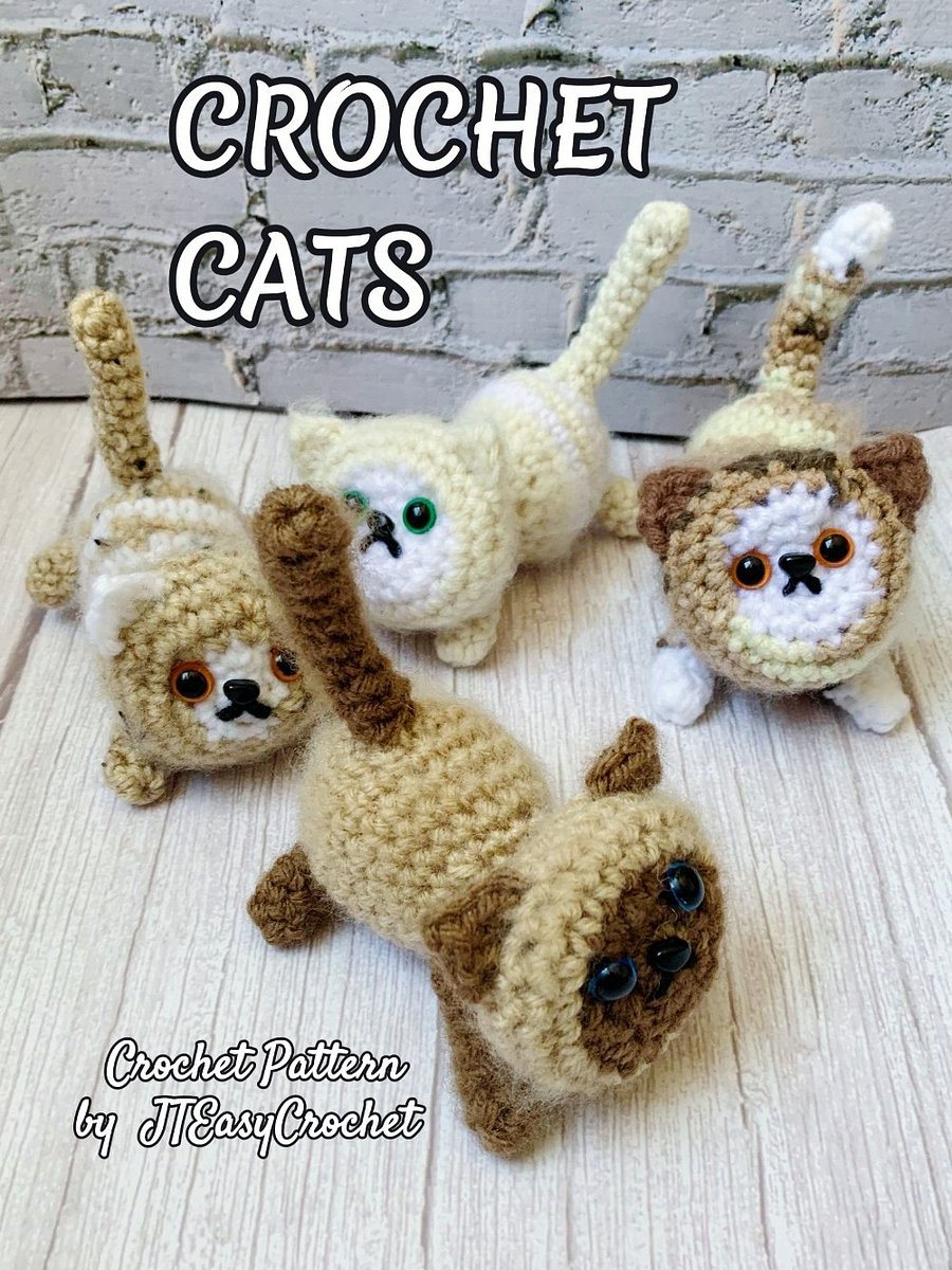 Cat Amigurumi Crochet Pattern PDF and 3 Videos product image (7)