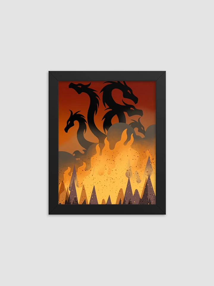 Dragon Poster Black Frame (Original Design) product image (1)