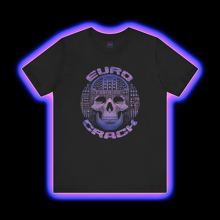EuroCrack - Modular Synthesizer Eurorack Addict T-Shirt (VIOLET PRINT) product image (1)